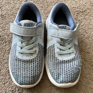 Nike Kids Blue Sneakers, like NEW, size 11C